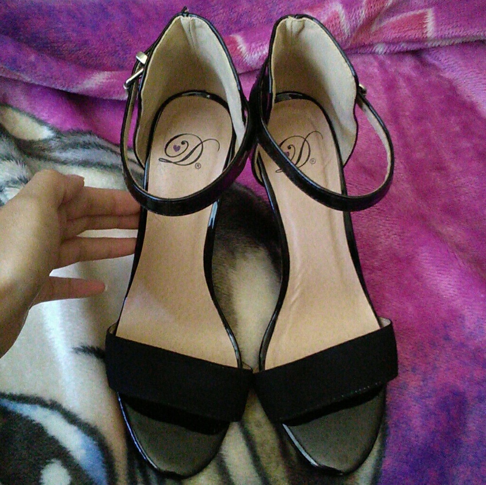 Black Strap Heels from Love Culture