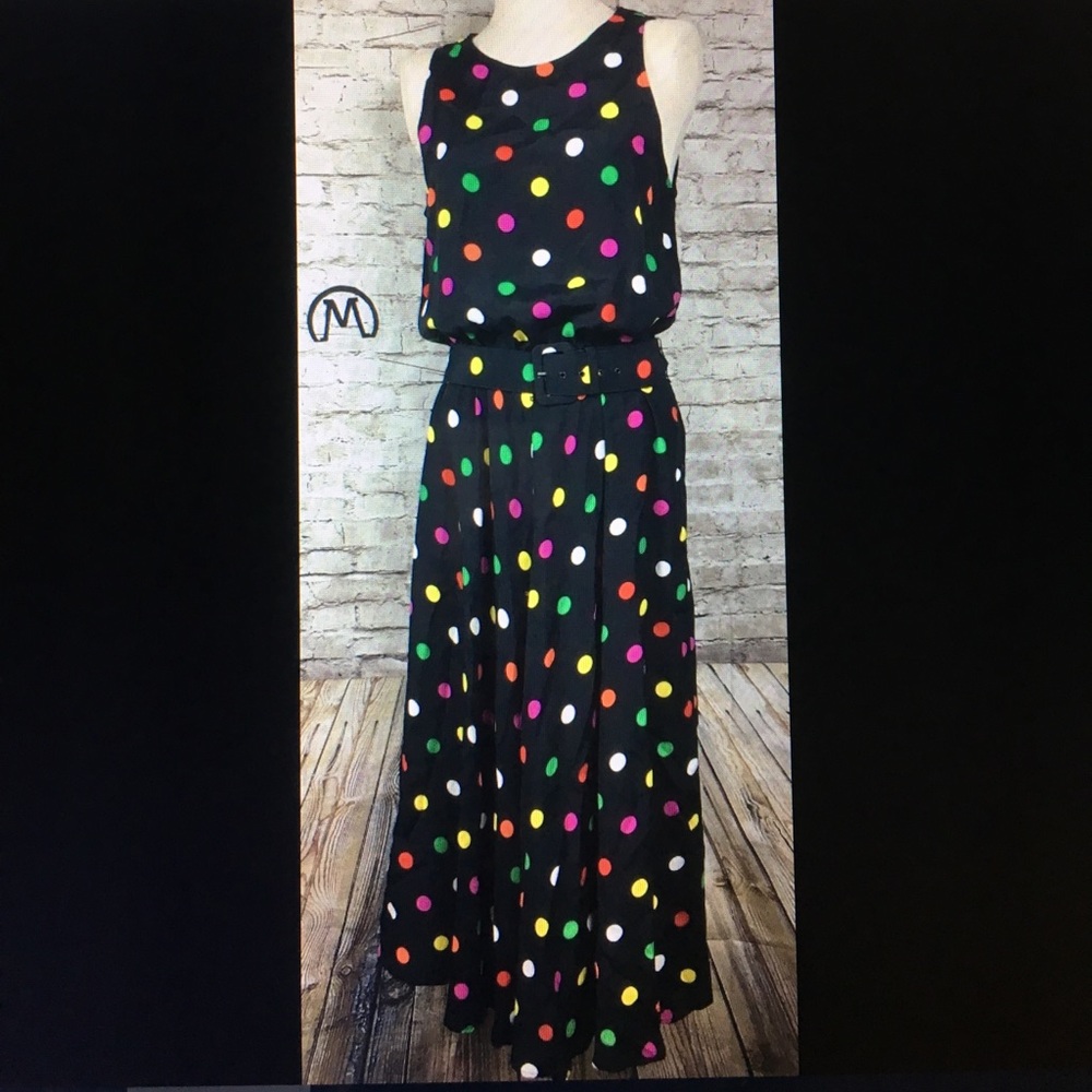 Vtg Jessica Howard 50's style polka dot dress 10