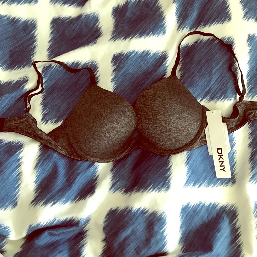 NWT DKNY heather gray bra 34B