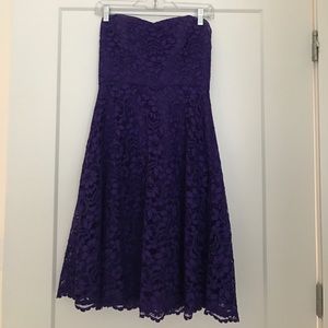 Strapless Lace Bridesmaid Dress in Regency