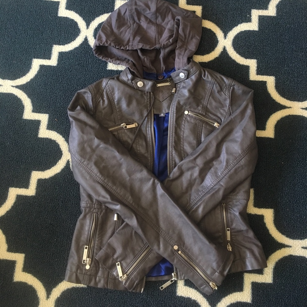 Faux leather jacket