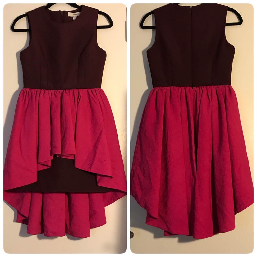 NWOT C/MEO high low dress Small