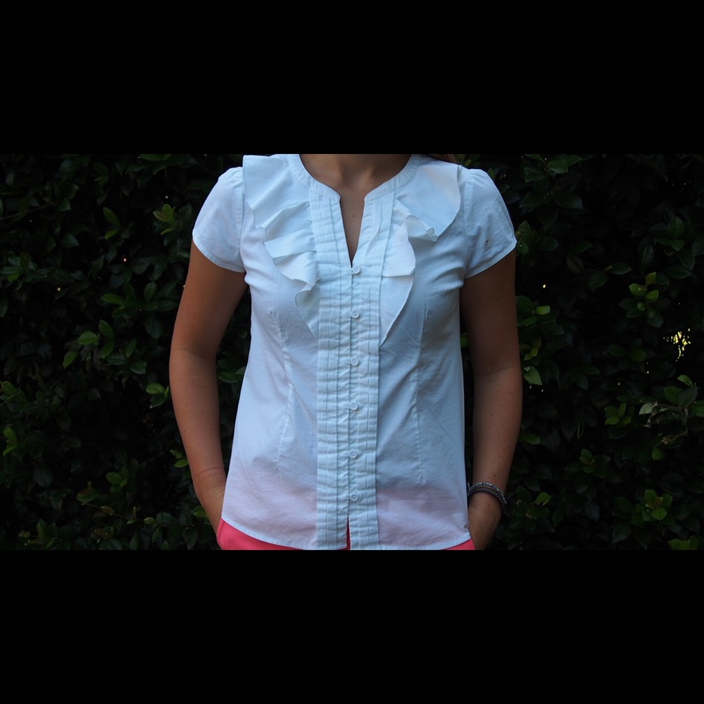 Loft Button Down Summer Work Shirt