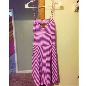 Summer dress with an open back