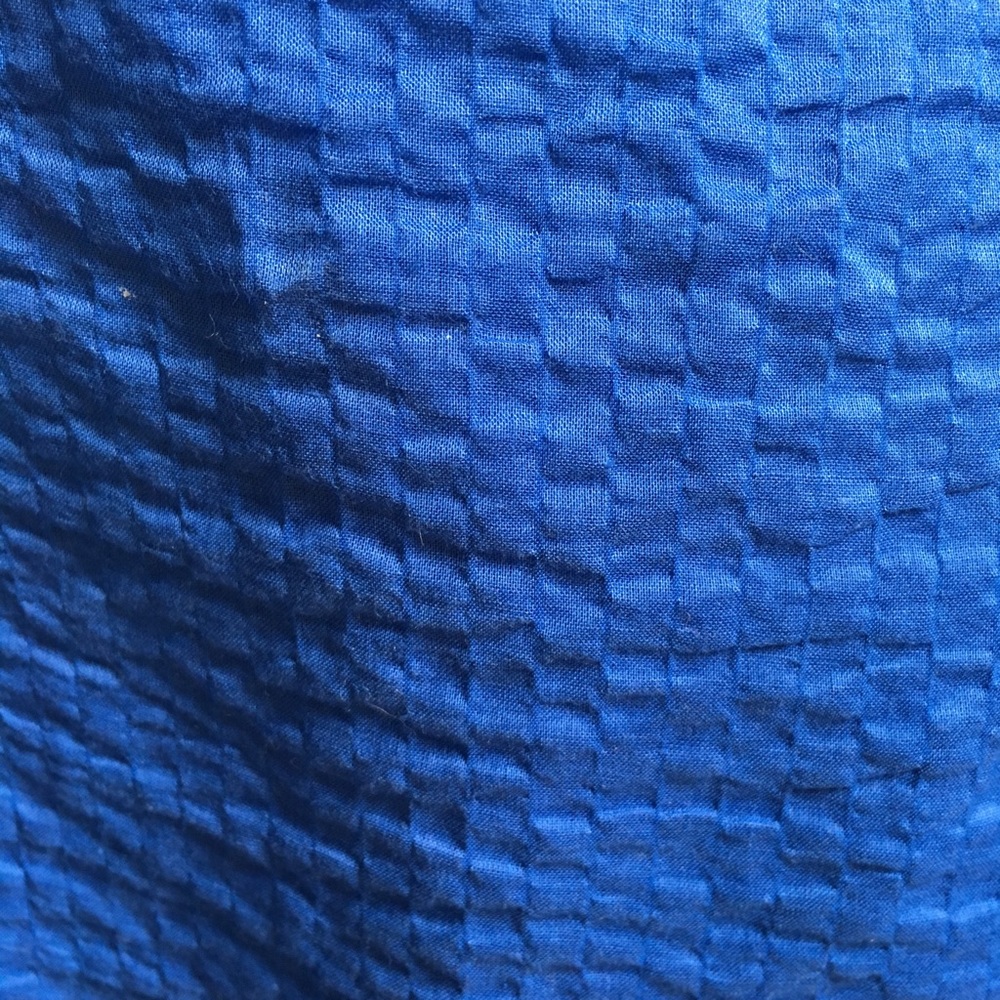 Jcrew Bright Blue Lorelei Strapless Embossed Dress - image 7