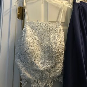 Two piece prom dress