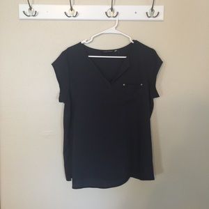 Ivanka Trump Navy Blouse