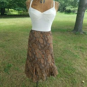 Paisley Midi Skirt