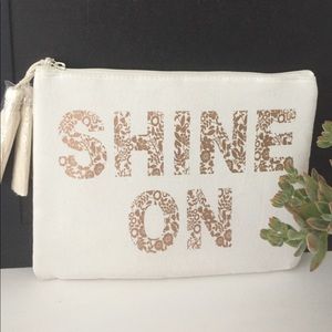 Shine On Canvas Travel Pouch with Tassels