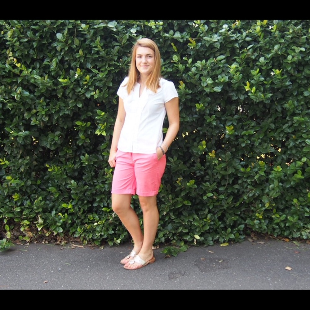 Bermuda J. Crew Summer Shorts Bright Salmon