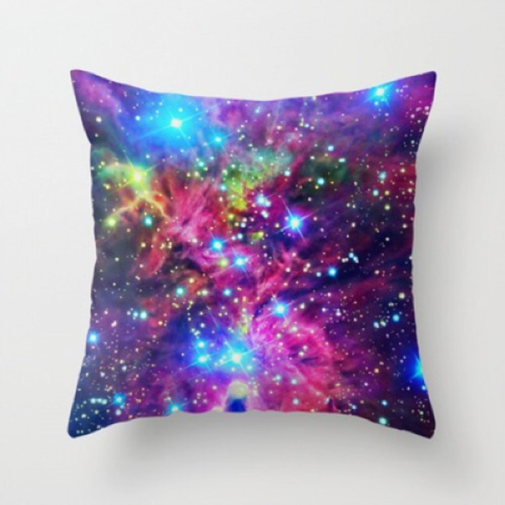 Astral Nebula Throw Pillow