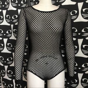 Windsor Black Netted Bodysuit