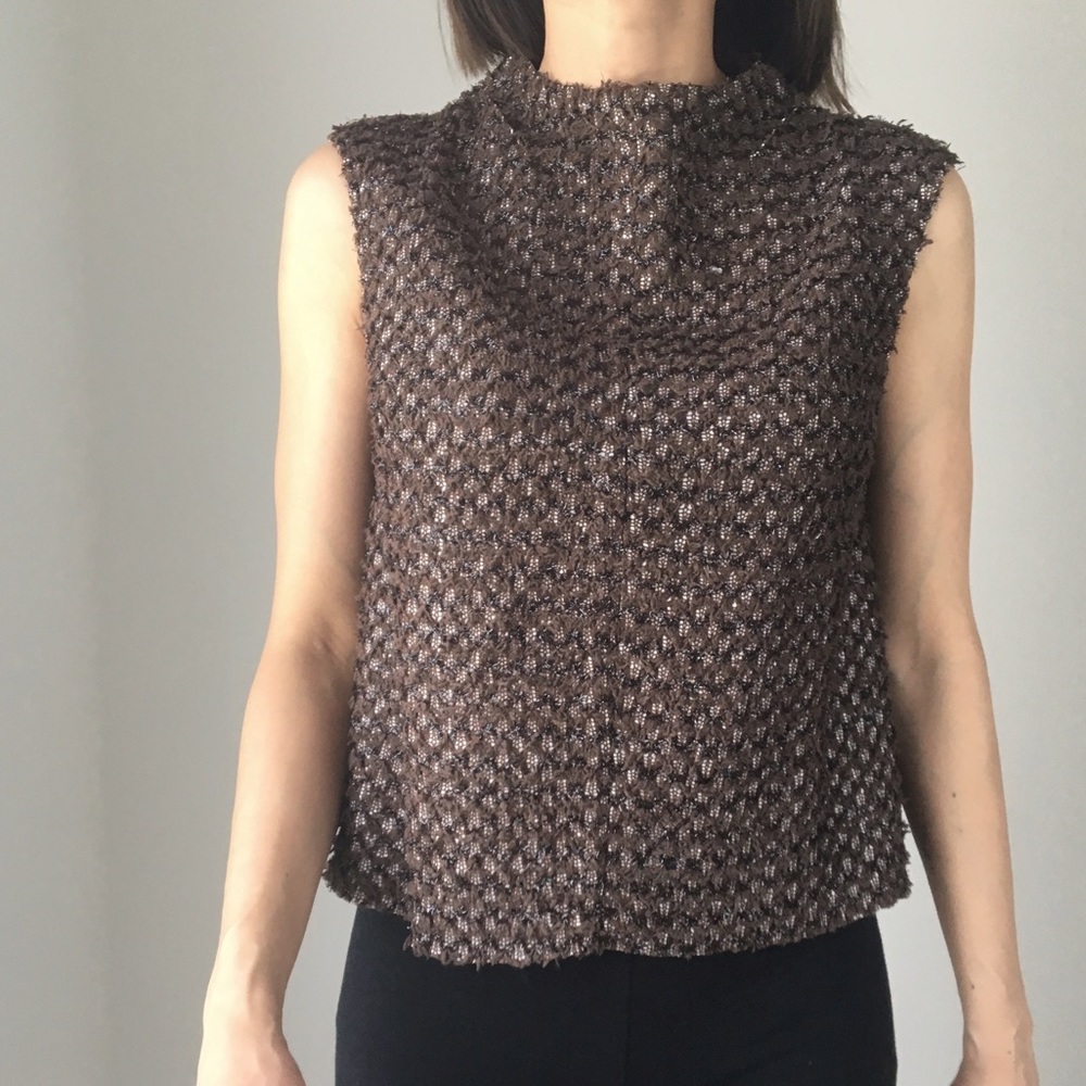 Stella metallic black Woven top - Picture 5 of 5