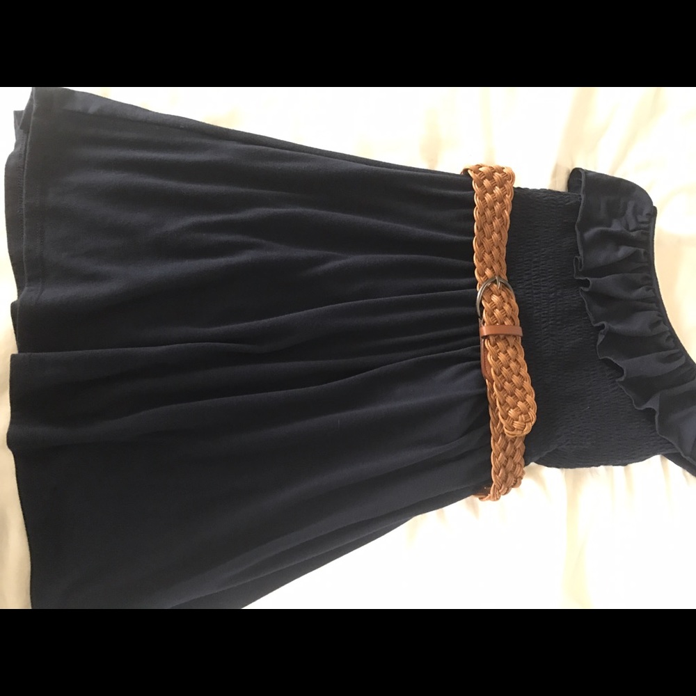 One shoulder fit and flare dress