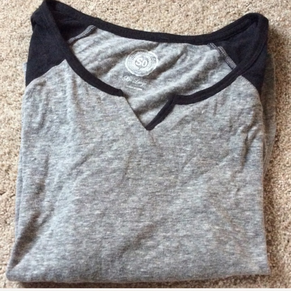 GRAY BASEBALL TEE - Picture 3 of 3