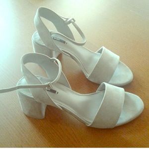 ZARA Block Sandal Heels