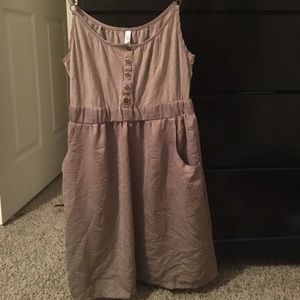 Tan tank dress