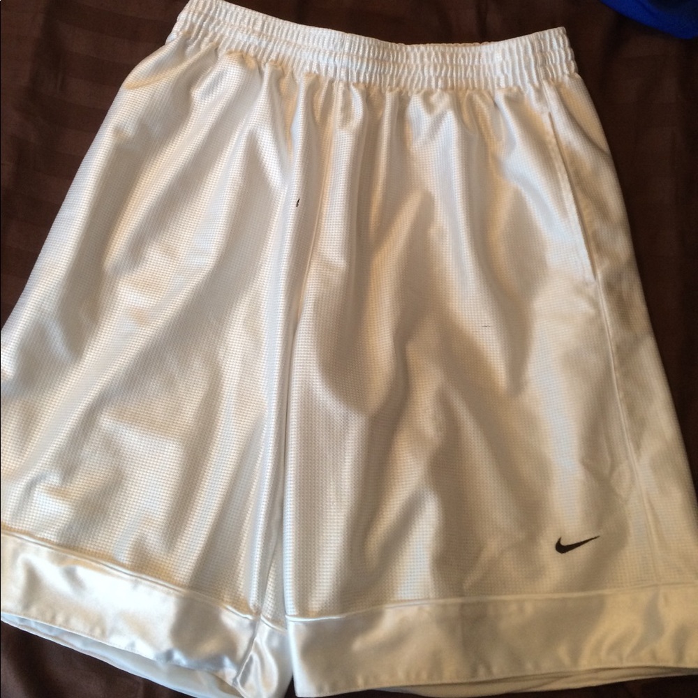 Nike White Basketball shorts