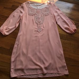 Peach Lace Dress