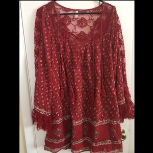 Free People Bell sleeve dress