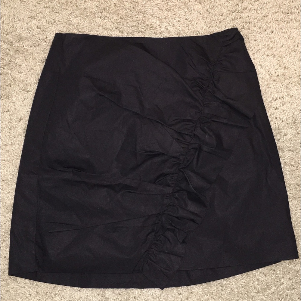 Mixology black ruffle skirt