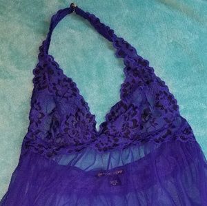 Purple Victoria's Secret babydoll lingerie top