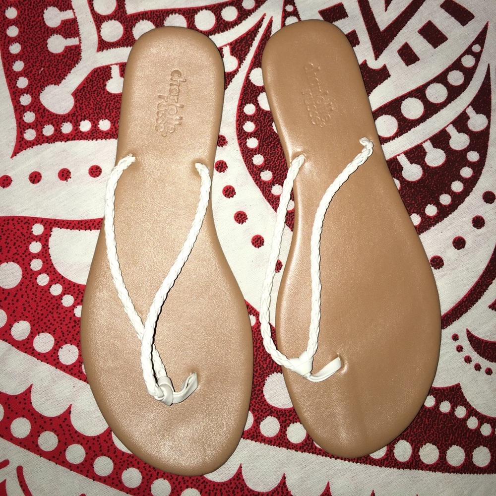 White sandals
