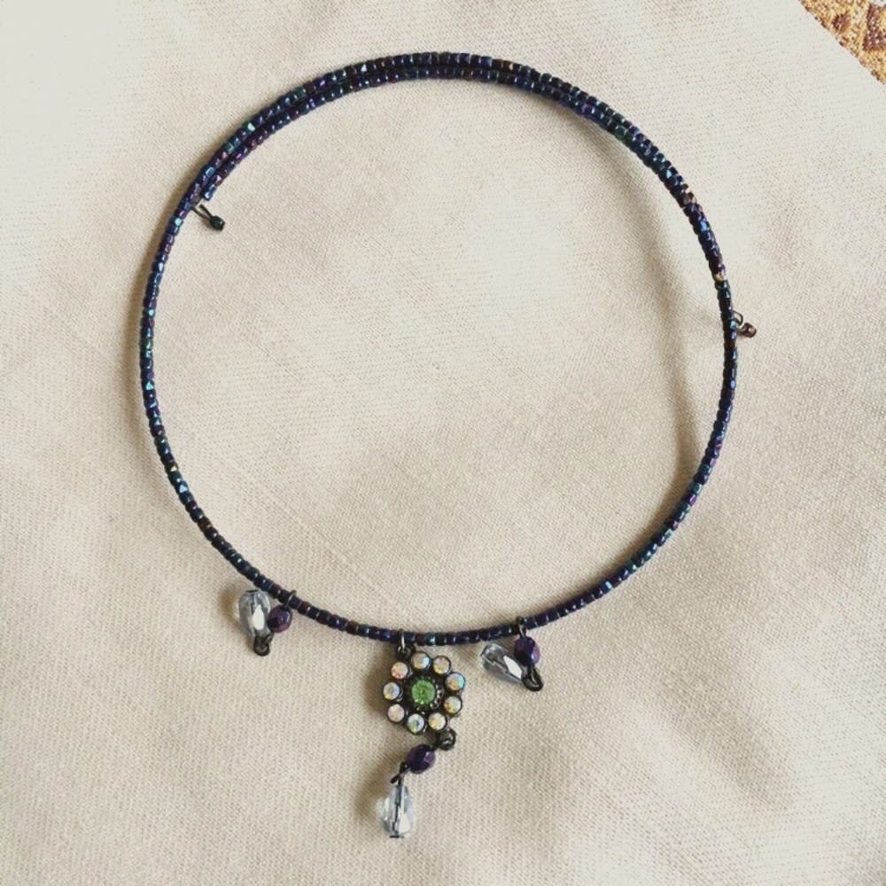 🎁free gift for @tianab53 Two tone blue beaded