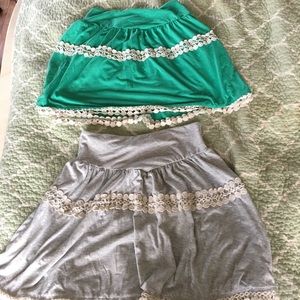 2 skirts