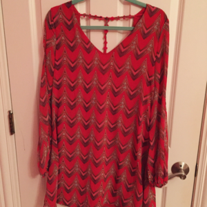 Pink Design Shift Dress