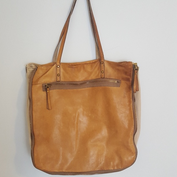 72 off J. Crew Handbags SALE J.crew tan leather tote bag from Beth's