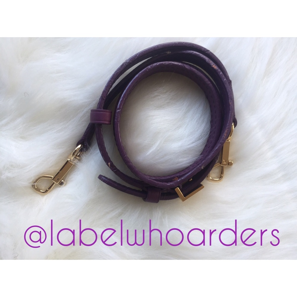 SOLD Louis Vuitton Purple & Gold Leather Strap
