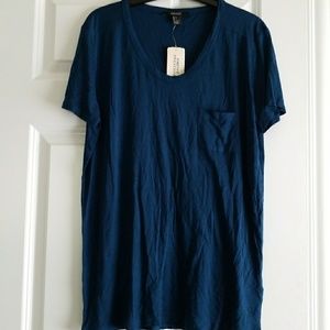 Forever 21 teal rayon tee