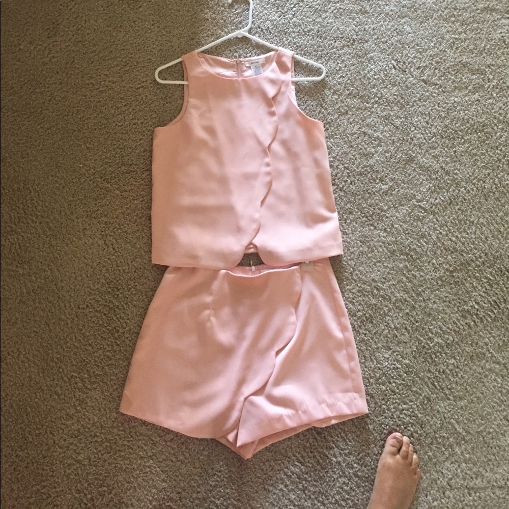 Esley two piece set light pink.