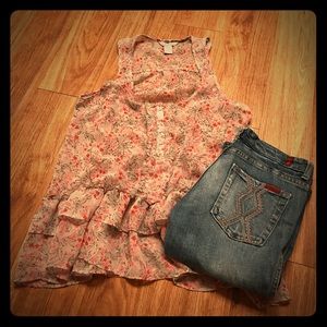 Adorable ruffle tank