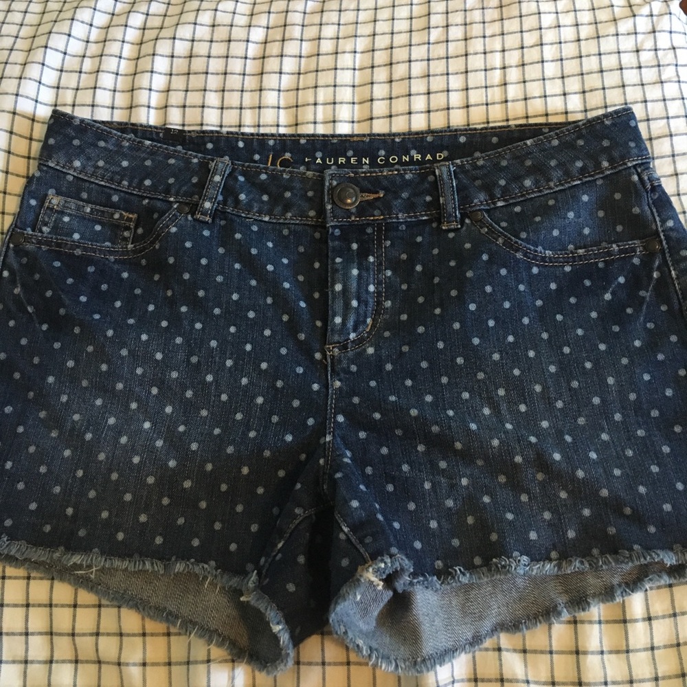 LC jean polka dot shorts