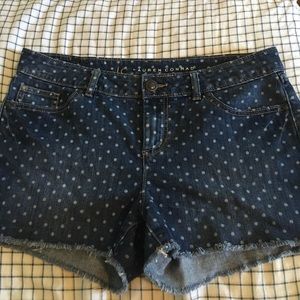 LC jean polka dot shorts