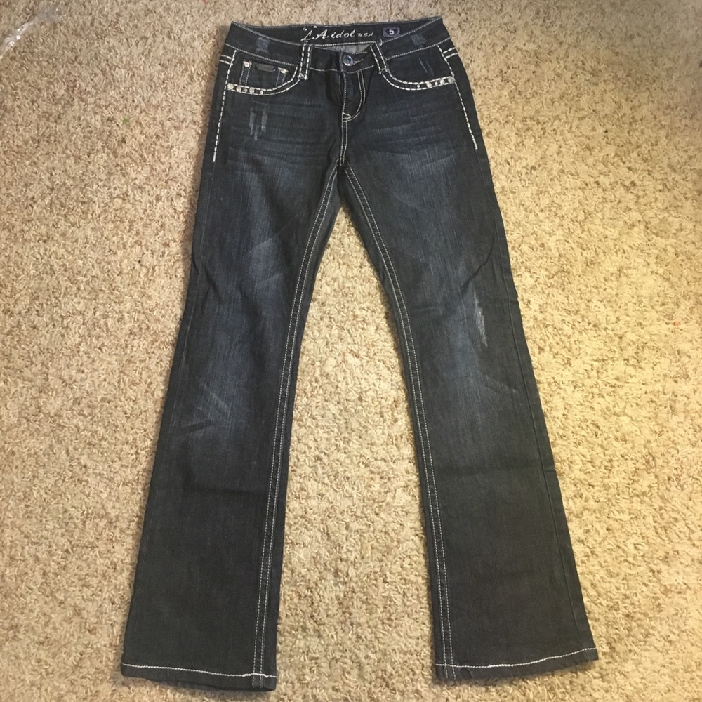 LA Idol USA dark wash jeans