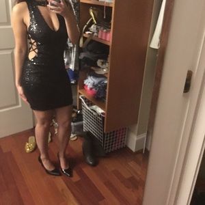 Size small sexy black fashion nova dress