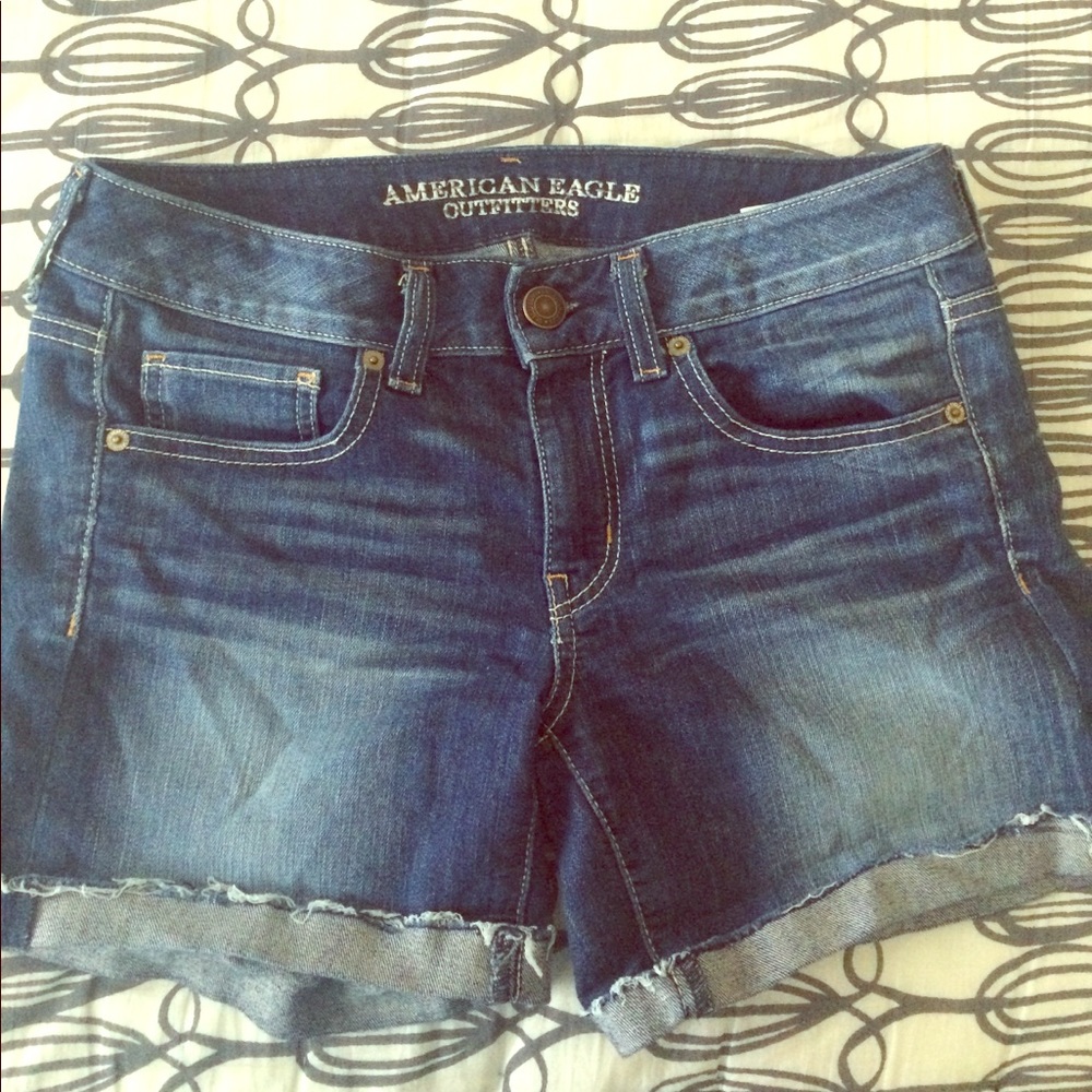Medium wash Jean shorts