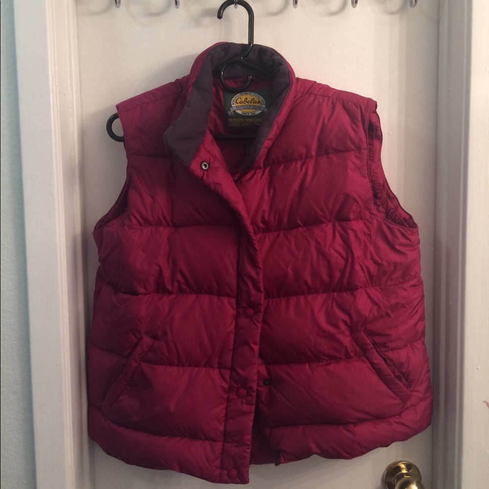 Goose Down Raspberry Vest
