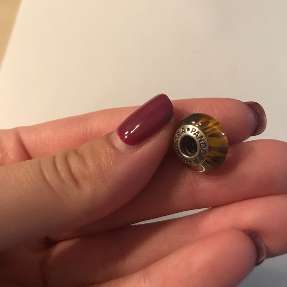 Orange/Brown Pandora Charm