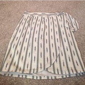 Wrap midi skirt