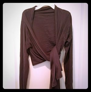 Garnet Hill long wrap cardigan