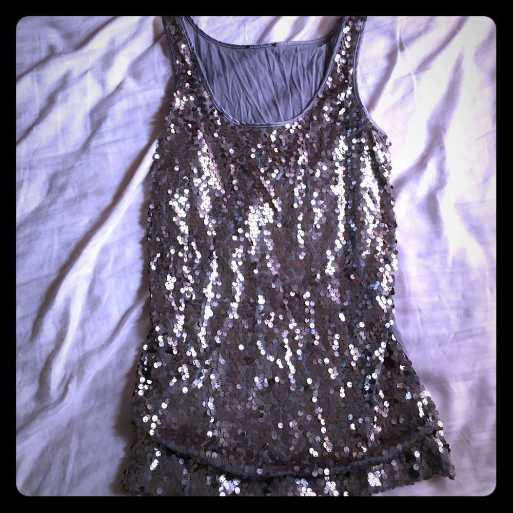 Sequined tank