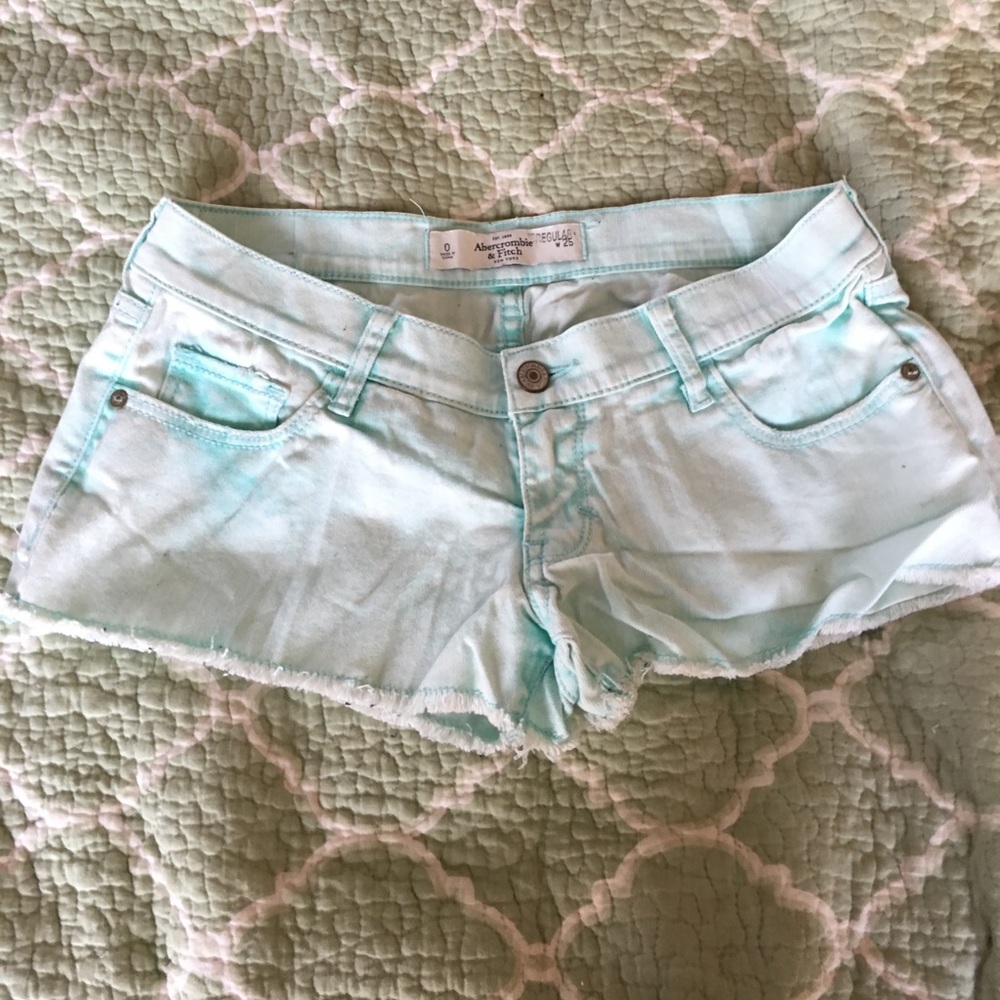 Mint colored Abercrombie shorts