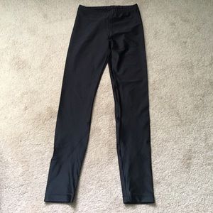 Shiny Nylon American Apparel Black Leggings