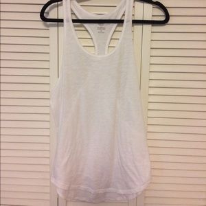 White Athletic Tank Top