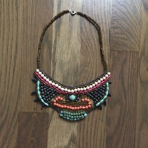 31 Bits Bib Necklace Multi Color Beads NWOT