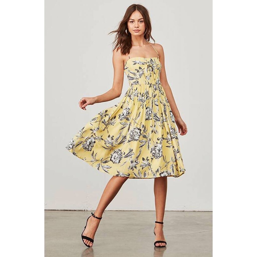 Joss Printed Crepe Dress